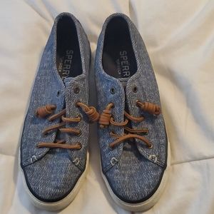 New Sperry Top Sider Blue Denim Look 7